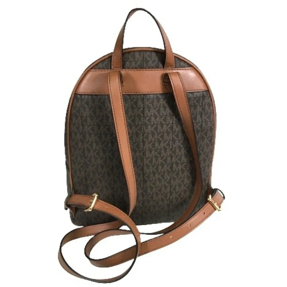 Michael Kors Kenly Backpack Medium Signature Logo Shoulder Satchel School Bag